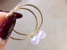 D809 Pearl Earrings Fine Jewelry Solid 18K Gold Round 8-8.5mm Sea Water Japan Akoya Pearls Pearls Earrings 2024 - buy cheap