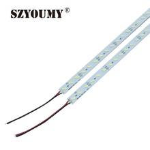 SZYOUMY, tira de luz Led rígida de aluminio DC12V 7020, 1m, 72leds, luces de barra Led no impermeables 2024 - compra barato