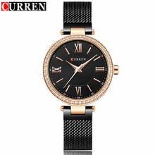 Curren Women Watches Brand Luxury Gold Black Bracelet Quartz Watch Ladies Fashion Dress Jewelry Gifts Wristwatch For Women Clock 2024 - buy cheap