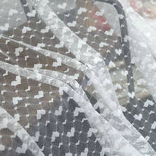 High Quality Jacquard Heart Stretchy Mesh Lace Fabric Girls' Tulle Dress Wedding Garment Sewing Decorative Underwear Net Fabric 2024 - buy cheap