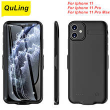 QuLing 10000 мАч для IPhone 11 11 Pro 11 Pro Max, чехол для аккумулятора, зарядное устройство, чехол 2024 - купить недорого