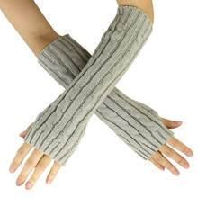 2022 winter style pair keep warm arm sleeve sweet vogue modelling fingerless gloves/wrist/arm/package free shipping 2024 - buy cheap