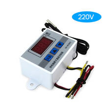 Controlador de temperatura Digital LED inteligente portátil, miniinterruptor de termostato con sonda de Sensor resistente al agua, XH-W3002 2024 - compra barato