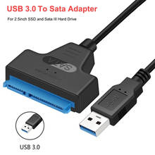 Cable adaptador Usb SATA 3 a Usb 3,0, conectores de ordenador, compatible con disco duro Ssd Hdd de 2,5 pulgadas 2024 - compra barato