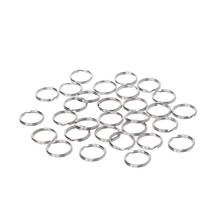 30 шт. 15 мм кольцо для ключей из нержавеющей стали раздельный брелок EDC круглая петля кольцо Пряжка Y51D 2024 - купить недорого