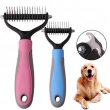 2021 New Pet Hair Removal Comb Professional Large Dogs Open Knot Rake Knife For Matted Long Hair Curly Pet Brush Grooming Tool 2024 - buy cheap