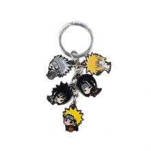 Janeses Keychain Anime UCHIHA SASUKE HYUGA HINATA Figure Pendant Keyrings Car Key holder Jewelry Metal Key Chain Gifts Friends 2024 - buy cheap