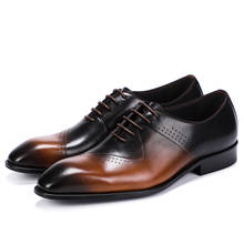 Мужские модельные туфли; Мужская официальная обувь; деловая обувь из натуральной кожи; оксфорды для офиса; слипоны; Цвет черный, кофейный; броги; Новинка 2019 года; модная обувь 2024 - купить недорого