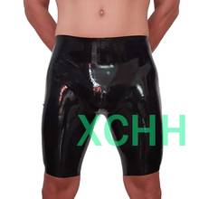 New Style Fetish Latex Men Black Tight Short Pants Sexy mals Rubber Latex Brief Custom made 2024 - buy cheap