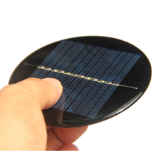 5 шт., солнечные панели для зарядки аккумуляторов, 90 мм, 6 в, 3,7 мА 2024 - купить недорого
