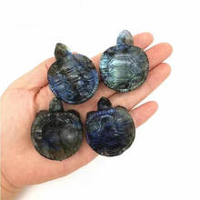 MOKAGY 1pc 2 Inch Natural Carved Crystal Animal Colorful Labradorite Tortoise for Home Decoration 2024 - buy cheap