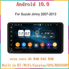 7 "два din android 9,0 автомобильный dvd gps плеер для suzuki Jimny 2007-2013 с восьмиядерным ОЗУ 4 Гб ПЗУ 64 Гб px5 wifi USB аудио 2024 - купить недорого