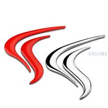 Adesivos de carro com logo chama para mitsubishi lancer lancerex evo, adesivos de metal 3d estéreo, acessórios de decoração de carro 2024 - compre barato