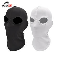 WOSAWE-mascarilla de motocicleta, máscara de cobertura facial completa, bufanda, pasamontañas de 2 agujeros, máscara de motocross CS, gorro, bufanda, mascarillas faciales cálidas 2024 - compra barato