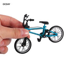 Mini Size Fingerboard Bicycle Toys With Brake Rope Blue Simulation Alloy Finger Bmx Bike Children Educational Gift 2024 - buy cheap