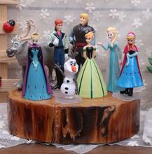 Disney bonecos 8 segundos 5-9cm, frozen, anna, elsa, touca, olaf, figuras de ação para meninas, brinquedos infantis, modelos de bonecas, melhor presente 2024 - compre barato