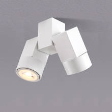 Luminária embutida para teto, iluminação quadrada, substituível, modelo gu10, cozinha e sala de estar 2024 - compre barato