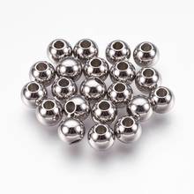 100 pçs 304 aço inoxidável rondelle espaçador solta contas 3/4/6/8mm para fazer jóias diy pulseira colar acessórios 2024 - compre barato