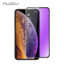 RUZSJ Eyes Protect For iPhone 12 Pro Max Glass Anti Purple -Ray For Iphone 11 Pro 6 7 8 Plus Screen Protector XR/XS glass Mini 2024 - buy cheap