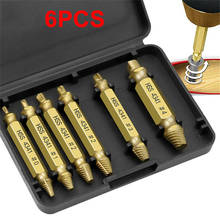 Durable 6pcs Damaged Screw Extractor Drill Bits Guide Set Broken Speed Out Easy Out Bolt Screw High Strength Remover Tools