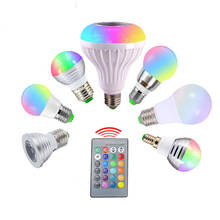 E27 Lamp Light RGB LED Bulb 3W 5W 7W 10W 12W LED AC 85-265V LED RGB Lampada 16 Color IR Remote Control Home Christmas Decoration 2024 - buy cheap