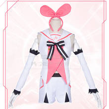 Vtuber fantasia kizuna ai cosplay traje popular virtual youtuber cosplay traje para mulher kizuna ai outfit meia conjunto completo 2024 - compre barato