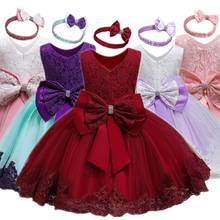 Girls Merry Christmas Party Tutu dress Kids Autumn Winter Xmas Costume Children Girls New Year  Red Clothing For 1-5 Years 2024 - buy cheap