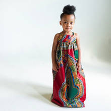 Kids Dresses For Girls Toddler Baby Girls Beach Strap Clothes Long Dress Africa Bohemian Children Party Sleeveless Sling Outfits 2024 - buy cheap