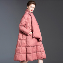 2020 Women Winter black Coats Girl's Long pink Jacket Thickening Fashion Khaki Parka Female Outerwear Coats Vintage clothes lady 2024 - buy cheap