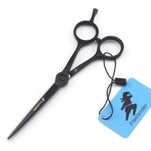 5.5" black hair scissors japanese hairdressing scissors thinning shears hair scissors professional barber scissors set ciseaux 2024 - buy cheap