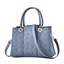 2022 New Designers Fashion Women PU Leather Bag Large Capacity Shoulder Bags Casual Tote Simple Top-handle HandBags KL982 2024 - buy cheap