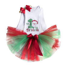 1st Birthday Dress Santa Claus Print Clothes Christmas Dress for Girls Newborn Autumn Dress Long Sleeve Baby Girls Clothes 2024 - buy cheap