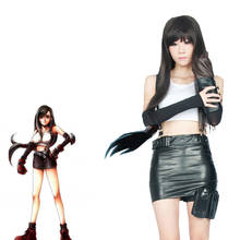 CostumeBuy-Disfraz de Final Fantasy VII FF7 para mujer, disfraz de Tifa, falda de Tifa, vestidos, disfraz de Halloween, hecho a medida 2024 - compra barato