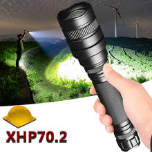 Lanterna tática poderosa de led z251515, chip cree xhp70.2, 3800lm, 2 peças, bateria 18650 mah, zoom xhp50.2 2024 - compre barato