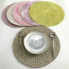 Coaster Table Mat Ramie Insulation Pad Solid Round Design Placemats Paper Non Slip Kitchen Accessories 2024 - buy cheap