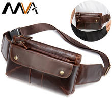 MVA Genuine Leather Belt Bag Women's Waist Bag Large Girl Fanny Pack Women Waist Pack Pouch Bags For Women Leather Belt Bags 2024 - buy cheap