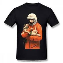 Harajuku Stylish Laika Gagarin Soviet Space Heroes T Shirt Cccp T-Shirt Man High-q Big Size Short Sleeve Tshirt Tees Harajuku 2024 - buy cheap