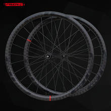 Conjunto de rodas de bicicleta de estrada, 3k/ud/12k, superfície fosca, 30mm de profundidade, 27mm de largura, pneu clincher, tubulação, cycloctransversal, rodas de disco de bicicleta 2024 - compre barato