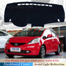 Capa de painel almofada protetora para honda fit jazz 2008 ~ 2013 acessórios do carro traço placa pára-sol tapete ge6 ge7 ge8 ge9 2010 2024 - compre barato