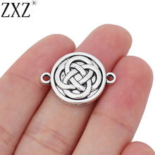 ZXZ-abalorios con conector de nudo chino para pulsera, Accesorio para hacer joyas, 20 piezas, 18x18mm 2024 - compra barato