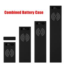 Spliced Combined Wireless Charging LCD Display DIY 18650 Battery Case Power Bank Shell Portable External Box without Battery Pow 2024 - buy cheap