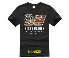 For Man Stylish Nicky Hayden 69 Cotton Print T shirt Short Sleeve Plus Size Custom Man T shirts Mercede 2024 - buy cheap