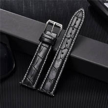 16mm 18mm 20mm 22mm 24mm Watch Straps Watches Bracelet for Men Casual Business Replace Belt Leather Watchband correas 2024 - buy cheap
