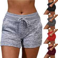 2020 Hot Summer New  Women Sports Causal Lady Lace-up Solid Color Sexy Home Short Elastic Fitness Shorts 2024 - buy cheap