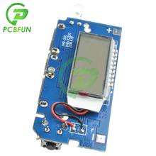 Novo display lcd digital painel duplo carregador usb carregamento pcb placa módulo 5v 2.1a 1a para 3.7v 18650 bateria plana para arduino 2024 - compre barato