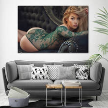 Scarlett jane lingerie sexy corpo foto quadros decorativos arte da parede posters e impressões da lona para a decoração do quarto 2024 - compre barato