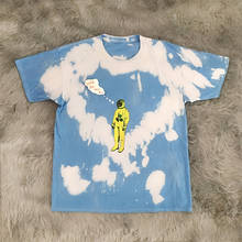 Spring And Summer Travis Scott Tour Same T-Shirt Astronaut Tie Dye Graffiti Men's And Women's Short Sleeve Travis Scott T-Shirt 2024 - buy cheap