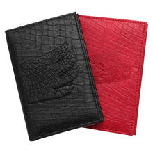 2020 New Crocodile Pattern Russian Auto Driver License Bag Pu Leather Cover And Passport Cover Card Holder 2024 - buy cheap