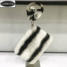 2022 New Arrival Fashion Women Real Fur Wallet Bags Lady Natural Rex Rabbit Fur Purse Handbags Winter Real Rex Rabbit Fur Bag 2024 - buy cheap