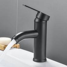 Matte Black Single Handle Bathroom Sink Faucet  One Hole stainless steel Basin Mixer Tap, Bathroom Vessel Modern Vanity Fauce 2024 - buy cheap
